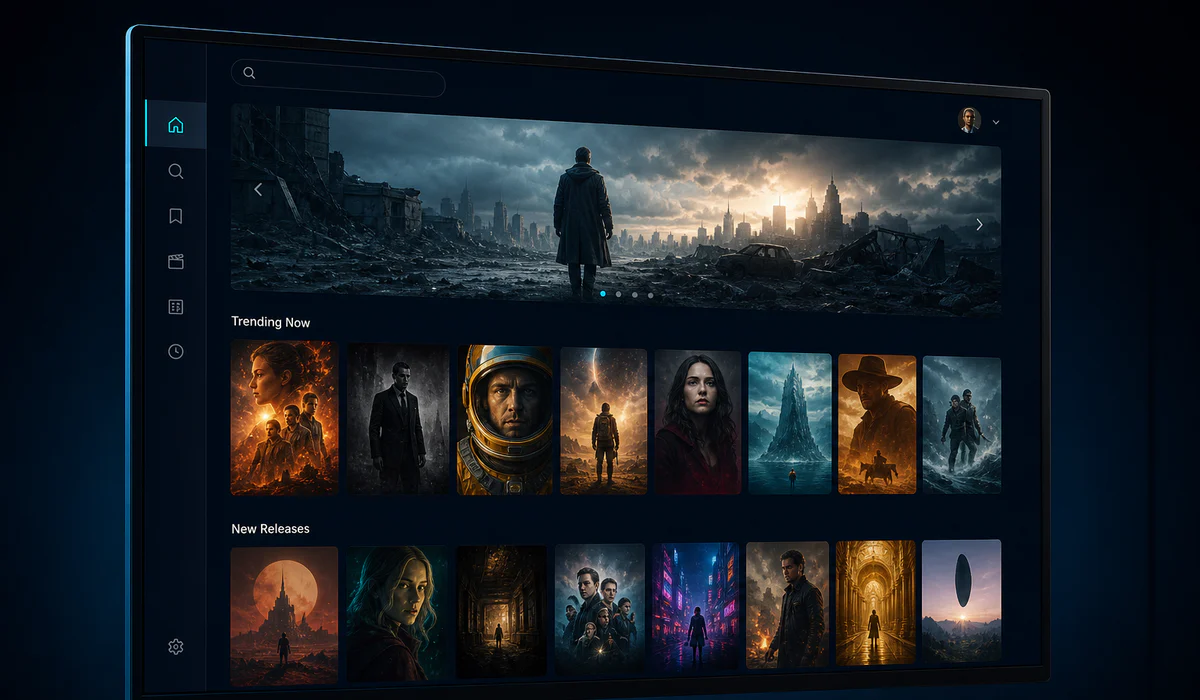 AI-generated concept artwork for MovieX Suggestion